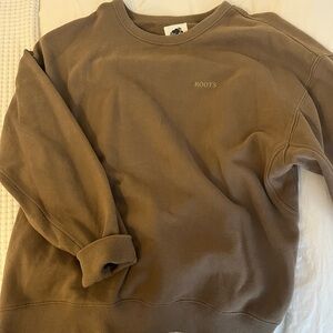 Roots Brown Crewneck Sweatshirt